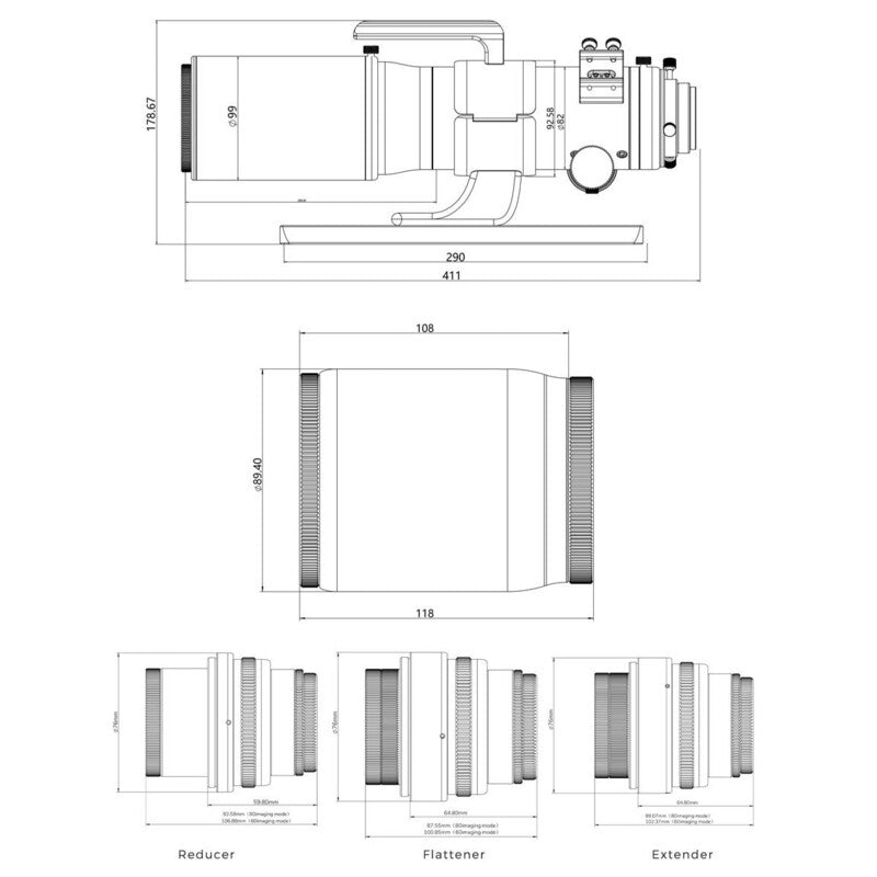 Askar V APO 60/360 & 80/500 • Refractor Apocromático Modular