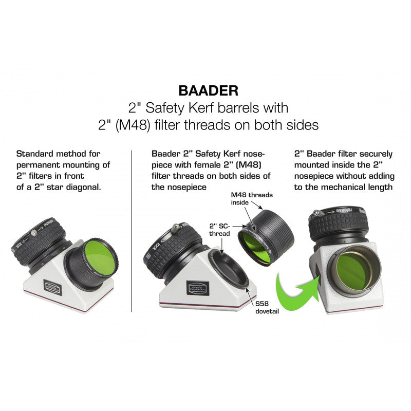 Baader ClickLock 2" • Espejo Diagonal 90° Dieléctrico de Alta Precisión