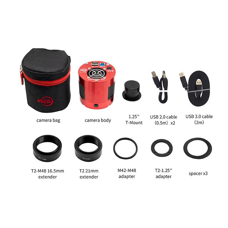ZWO ASI 533MM Pro Mono • Cámara Astronómica Refrigerada