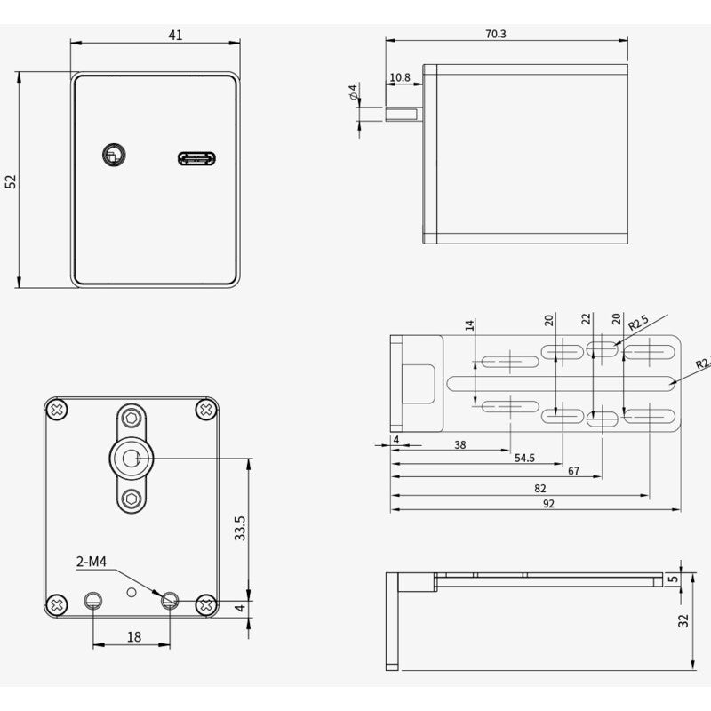 ZWO EAF N • Enfocador Automático Electrónico con Kit Newton