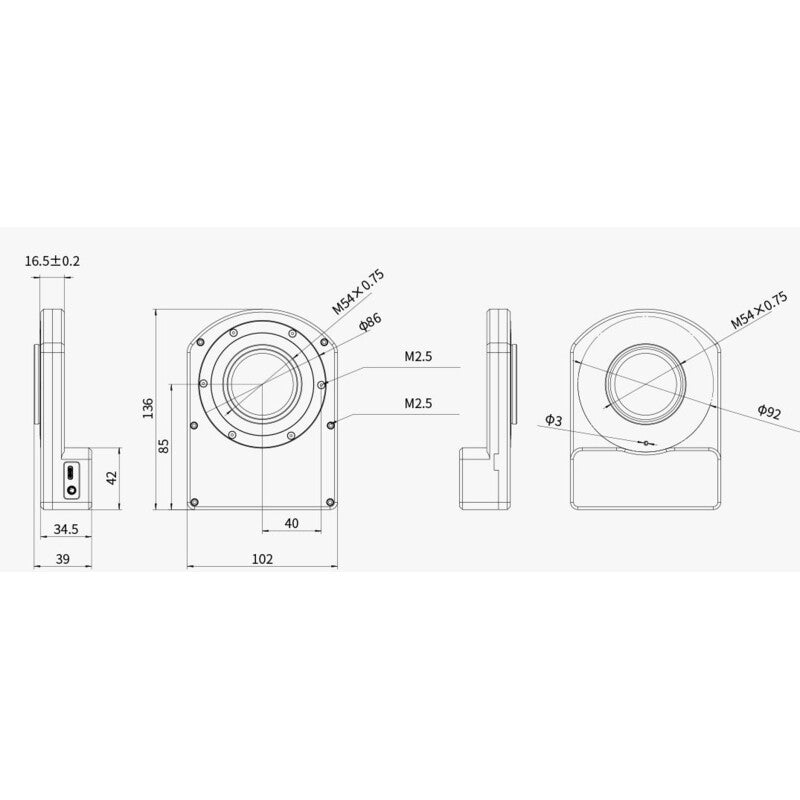ZWO Rotator CAA • Camera Angle Adjuster para Astrofotografía