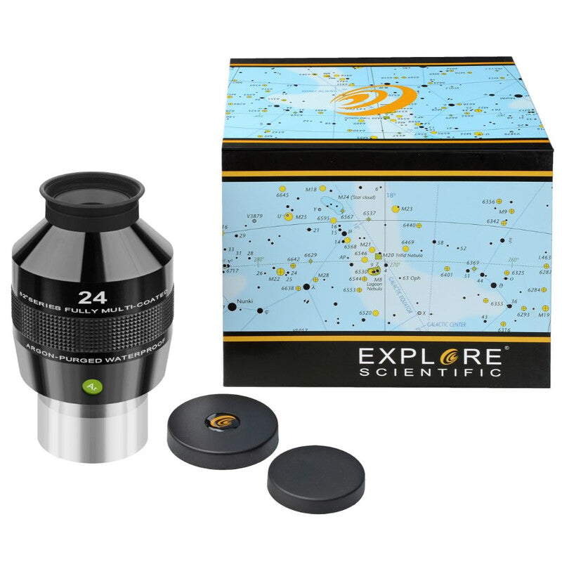 Explore Scientific Ocular 82° AR 24mm 2" • Amplio Campo de Visión