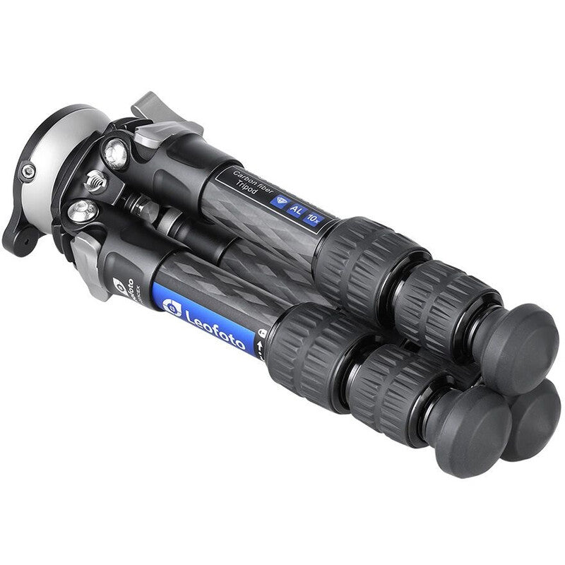 Leofoto LS-223CEX Ranger + bandeja niveladora + placa panorámica RH-0 – Trípode de carbono compacto y nivelado para astrofotografía y vídeo