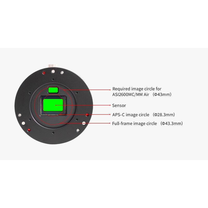 ZWO ASI 2600MM Air Mono – Cámara astronómica refrigerada monocroma profesional