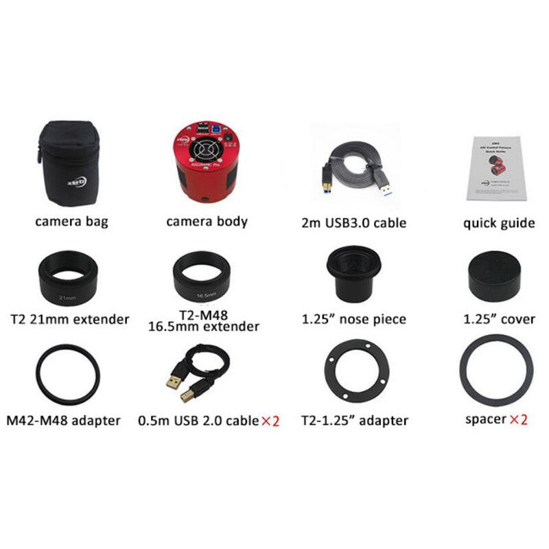 ZWO ASI 294MM Pro Mono • Cámara Astronómica CMOS Monocroma Refrigerada